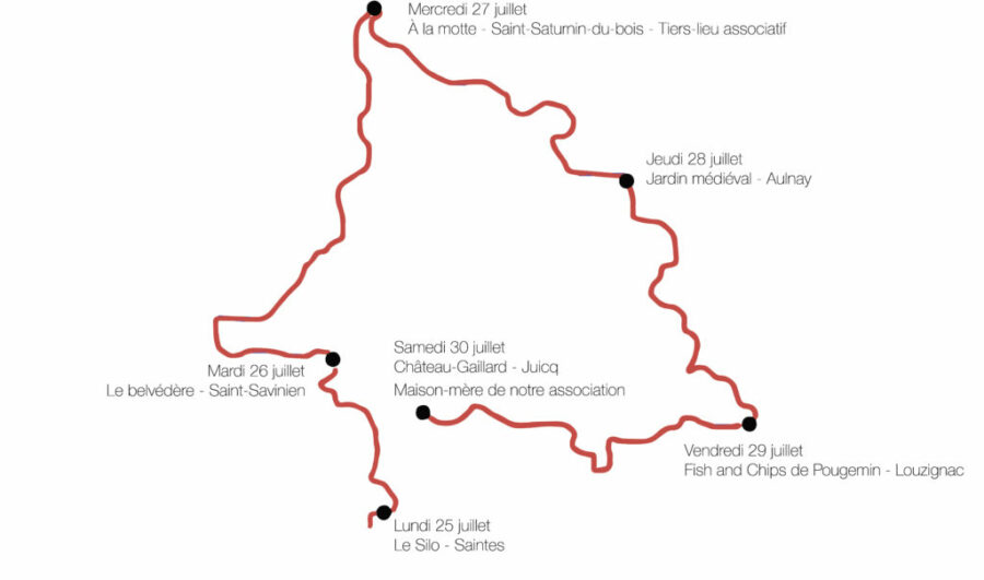 L’itinéraire des Gaillardes condense 200 km de vélo en six jours