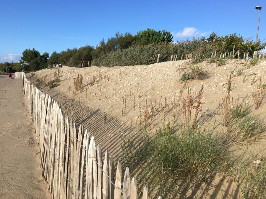 Montée des eaux - Dune restaurée post-Xynthia à Aytré